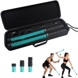 ATIVAFIT Battle Ropes for Home Gym, Adjustable Resistance Ropeless Design, Weighted Cordless Workout Ropes for HIIT, Cardio and Strength Training, Full Body Exercise Equipment-Green