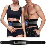 DOMAS Ab Belt Abdominal Muscle Toner- Abs Stimulator with 8 Modes Dual Channel Electronic Abs Stimulating Belt EMS Muscle Toning Belt for Men Women Training Device for Muscles Stomach Workout Massager 2022 Upgrade New Version