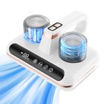 Mattress Vacuum Cleaner, 20000pa Ultrasonic & UV-C Light Bed Vacuum Cleaner, LED Screen Hand Held Vacuum Cordless with HEPA Filtration, Rechargeable Portable Dual gear Dust Mite Vacuum Cleaner