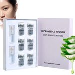 Micro Infusion System for Face,Microneedling Serum with Hyaluronic Acid & Collagen,Anti-Aging Micro Infusion Serum For Skin Care At Home, 0.05mm Stamp Micro Needling Kit for Deep Hydration & Firming