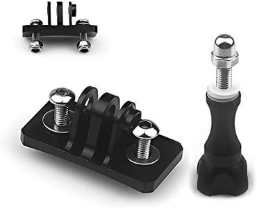 Universal Helmet Fixed Mounts, Camera Metal Bracket Adapter, Camera Accessories for GoPro Series Sport Camera/Skydiving Helmet with 1/4" Screw Adapter (Aluminum Alloy)