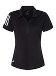 adidas - Women's Floating 3-Stripes Sport Shirt - A481 - M - Black/White