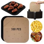 Air Fryer Parchment Paper Compatible with Instant Pot, Ninja, Philips, Oster, Breville, Sur La Table, Emeril Lagasse, Farberware, Bella, Kalorik and More | Unbleached Airfryer Liners, Steaming Paper