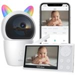 CZEview Video Baby Monitor with Camera and Audio, 2K Baby Monitor WiFi Smartphone with Night Vision, Pan-Tilt-Zoom via 4.3" Screen and APP, Cry/Motion Detection, 2-Way Audio