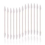 800Pcs Cotton Swabs, Double Tipped Precision Tips Cotton Buds Multipurpose Safe Highly Absorbent Hygienic Cleaning Sterile Sticks (4 Packs, 1 Pack of 200pcs)