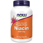 Now Foods, Niacin Without Flusheffect, 500mg, 90 Vegan Capsules, Lab-Tested, Vitamin B3, Soy Free, Gluten Free, Vegetarian