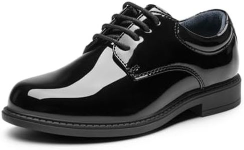 Bruno Marc Boy's Classic Dress Oxfords Derby Wedding Shoes,Black PAT,Size 5 US Big Kid SBOX2401K