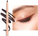 Oulac Brown Eye Liner Waterproof Smudge Proof, Retractable Eyeliner Pencil, Smooth and Creamy Eye Makeup for Precision Application Vegan & Cruelty-Free, 03 Teddy