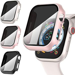 Diruite 3 Pezzi per Apple Watch Series 6/5/4/SE 40mm Privacy Pellicola Protettiva Anti Spy,PC Anti-Spia Vetro Temperato per iWatch 40mm Privacy Custodia