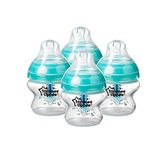 Tommee Tippee Advanced Anti-Colic Baby Bottle, Slow Flow Breast-Like Nipple, Heat-Sensing Technology, BPA-Free, 5 Ounce, 4 Count