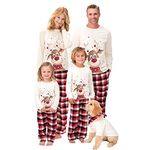 Oriental Christmas Pajamas for Family, Matching Christmas Pyjamas for Family, Christmas Pjs Family Set, Xmas Reindeer Party Clothing Nightwear Xmas Pyjamas for Women Men KID