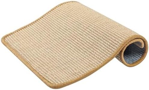 Cat Scratcher Mat, Natural Sisal Cat Scratch Pad Rug, Horizontal Floor Cat Scratching Mat for Indoor Cats Grinding Claws Nails, Cat Furniture Protector for Couch & Carpets & Sofas