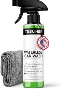 Waterless Car Wash Spray for Tesla, No Hose Needed | Biodegradable, Safe on Wraps, for Tesla Cleaning Products Exterior, UV & Ceramic Protection, for Tesla Model 3 Y S X Car Accessories 2025