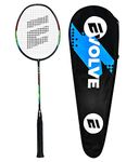 Evolve 3-84 Badminton Racket with High Tension String | 3U Ultra-Light 40T High Modulus Graphite | Professional lightweight Racquet with Case for Men, Women (Set of 1)