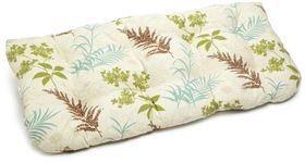 Brentwood Outdoor 20 by 43-Inch Wicker Settee Cushion, St. Lucia Surf