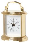 Seiko Desk and Table Alarm Carriage Clock Gold-Tone Metal Case