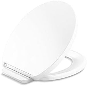 Kohler K-26802-0 Impro ReadyLatch Quiet Close Round Toilet Seat, White