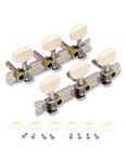 Metallor 3 on a Plank Guitar Tuning Pegs Chrome Plated Machine Heads Tuning Keys Tuners Single Hole for Classical Guitar 3L 3R. (G326)