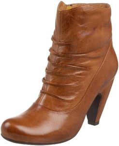 Miz Mooz Women's Seline Wedge Sandal, Cognac, 6.5