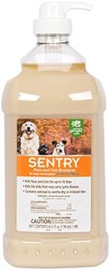 SENTRY Oatmeal Flea and Tick Shampoo for Dogs, Rid Your Dog of Fleas, Ticks, and Other Pests, Hawaii Ginger Scent, 63.5 oz