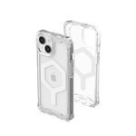 URBAN ARMOR GEAR UAG Case Compatible with iPhone 15 Case 6.1" Plyo Ice/White Built-in Magnet Compatible with MagSafe Charging Rugged Anti-Yellowing Transparent Clear Dropproof Protective Cover