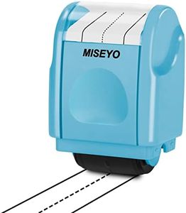 Miseyo Dashed Handwriting Lines Practice Roller Stamp,Self-Inking Line Rolling Stamps for Kids Writing - Blue