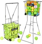 ShelfElites Tennis Ball Hopper, Portable Tennis Ball Holder with Handle for Court, Practice & Training (Large)