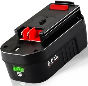 TenHutt 【Lithium-ion 6.0Ah! | NOT Ni-Mh】 18V Replace Battery for Black and Decker 18V Battery 6.0Ah HPB18 HPB18-OPE 244760-00 A1718 FS18FL FSB18 Firestorm Cordless Power Tools lithium Battery