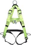 PeakWorks 6 D-Ring Contractor Series Fall Protection Full Body Safety Harness, CSA & ANSI Certified, Class APLE - Multi-Application, V8002060