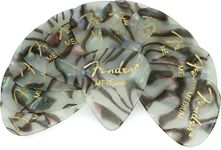 Fender 351 Premium Celluloid Guitar Picks, 12 Pack, Abalone, Medium