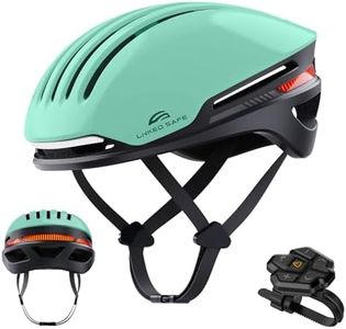 ASIEVIE Bike Helmet, Smart Bike Helmet for Adults Men Women with Built-in Speakers, Auto Brake Blinker, Front and Rear LED Turn Signals Remote Control, Smart Cycling Helmet. (Matte Mint, M/L)