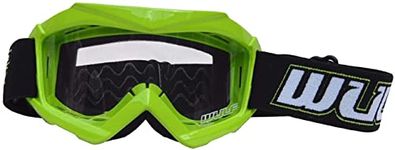 Wulfsport Kids Mx Goggles Green Junior Motorcycle Quad Bike Motocross ATV BMX MTB Off Road Racing Protective Gear