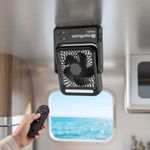 MERTTURM Magnetic Cruise Desk Fan, 10000mAh USB Rechargeable Portable Travel Table Fan with 27H Runtime&4-Speed&Timer&Night Light&Hook&LED Display, Ultra-Silm Quiet Camping Fan for Home/Outdoor/Cruise