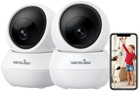 wansview Security Camera Indoor Wireless for Pet- 2K Cameras for Home Security with Phone app and Motion Detection,Cat/Dog/Nanny/Baby Camera with Pan Tilt, SD Card & Cloud Storage, Works with Alexa