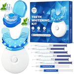 Celakeety Teeth Whitening Kit: Pap Teeth Whitener for Sensitive Teeth- Professional Tooth Whitening Kit Dental Tools with Mouth Tray, 6 Teeth Whitening Gels, 2 Desensitizing Gels and Storage Case