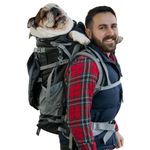 K9 Sport Sack | Kolossus Dog Carrier Backpack for Small and Medium Pets | Front Facing Adjustable Dog Backpack Carrier | Fully Ventilated | Veterinarian Approved (XX-Large, Kolossus - Black)