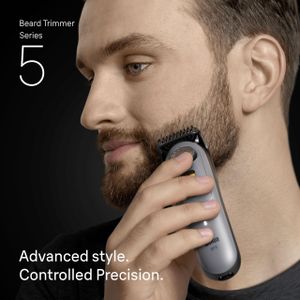 Braun Series 5 Beard Trimmer – Silver, Precision Grooming