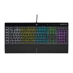Corsair K55 RGB PRO Wired Gaming Keyboard Membrane – IP42 Anti-Dust and Overflow – 6 Macro Keys with Elgato Integration – Compatible with iCUE – QWERTY NA – PC, Mac, Xbox – Black