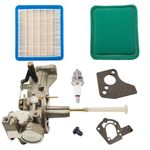 Quaprodur 498298 Carburetor Carb Kit Replacement for Briggs and Stratton 495426 495951 492611 490533 692784 5 HP 130202 112202 112232 134202 137202 Engine