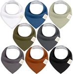 KeaBabies 8-Pack Bandana Bibs for B