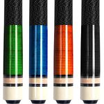 AKLOT Pool Cues,Set of 4 Pool 58" Cue Sticks Canadian Maple Wood Cue Stick for Professional Billiard Players 18 19 20 21 oz