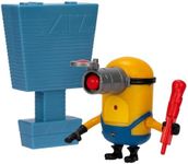 Despicable Me 4: Sharp Shooting Mega Minion Mel - Action Figure, Press Mel's Head to Fire His Blaster, Collect All 5, Different Functions and Accessories