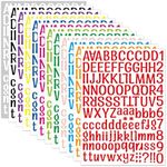 Alphabet Stickers 12 Sheets Alphabet Stickers Vinyl Self, Adhesive Number Alphabet Vinyl Stickers, Mailbox Numbers Labels DIY Crafts Art Making, Classroom Decor, Decals for Sign,Notebook