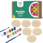 sunsib Creative Kids DIY Mandala Painting Kit - Complete Art and Craft Set for Boys and Girls Ages 9-12 - Includes Mandala Art Tools and Supplies - Ideal Painting Kit for Budding Artists