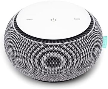 SNOOZ Smart White Noise Machine - Real Fan Inside for Non-Looping White Noise Sounds - App-Based Remote Control, Sleep Timer, and Night Light - Cloud