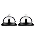 Service Bell, Call Bell, Desk Bell, Big Button, 2Pack, Improved Version