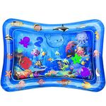 Wendergo Tummy Time Mat Inflatable Water Mat Baby Playmat Sensory Toy Early Development Activity Pad for Infants & Toddlers 3 6 9 Months Newborn Girls Boys