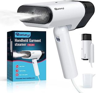 Raelunyi Handheld Garment Steamer- Foldable and Portable, Horizontal and Vertical Steam Iron for Clothes - Leakproof Lightweight Ideal for Travel, Home and Office, Suitable for All Types of Fabrics