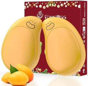 FANDLISS Hand Warmers Rechargeable 2 Pack, 8000mAh Electric Hand Warmers, Pocket Heater with Heating 3 Levels, Heat AI-Smart Chips, Outdoor Heater for Gifts, Work, Studing, Golf, Hunting（Yellow）