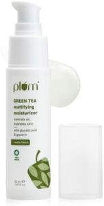 Plum Green Tea Mattifying Moisturizer for Face Daily Use Moisturising For Oily and Acne Prone Skin Lightweight Matte Formula, 50ml